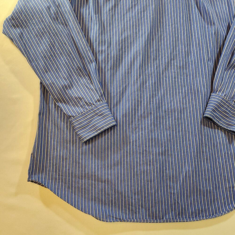 Polo Ralph Lauren Mens Button Shirt Size Large Blue Black White Stripes - Picture 7 of 14
